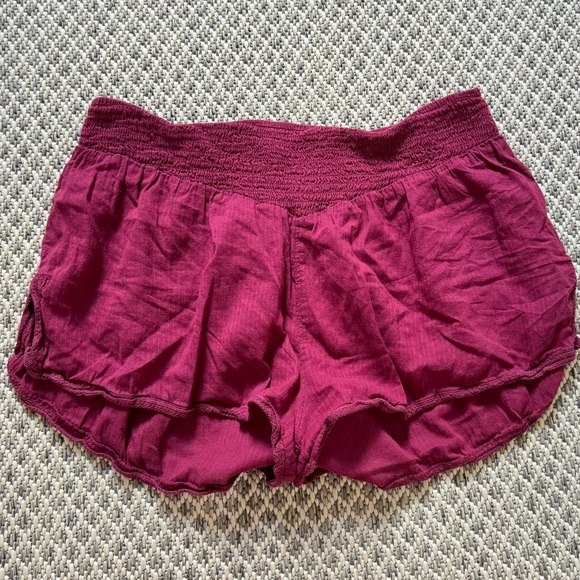 Free People Intimately Raspberry Shorts Size Medium Lightweight Sleep Pajama - Picture 5 of 5